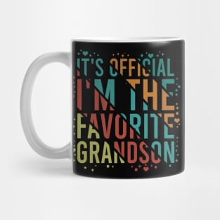 It's Official I'm The Favorite Grandson Mug